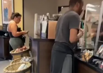 A Homeless Man was allowed to order anything at Starbucks by a Patron