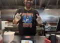 NFL Host Kyle Brandt Honors Chicago Hot Dog Legend Evelyn at The Wieners Circle