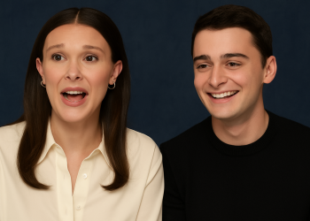 Millie Bobby Brown Jokes Noah Schnapp’s Texts Are “Scary” Ahead of Stranger Things Finale